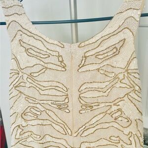 Parker Cream and Gold Sequin Camisole